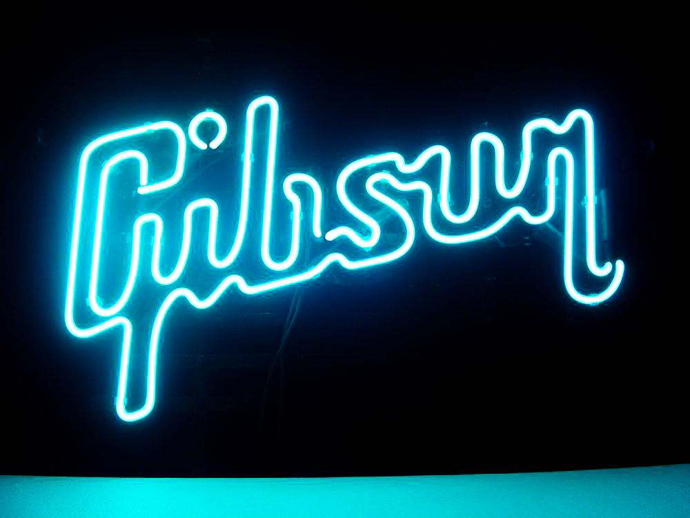 Gibson Guitar Music Neon Sign